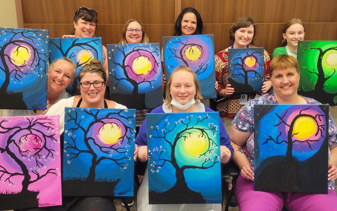 Wellness Paint Party at the Ellensburg Clinic