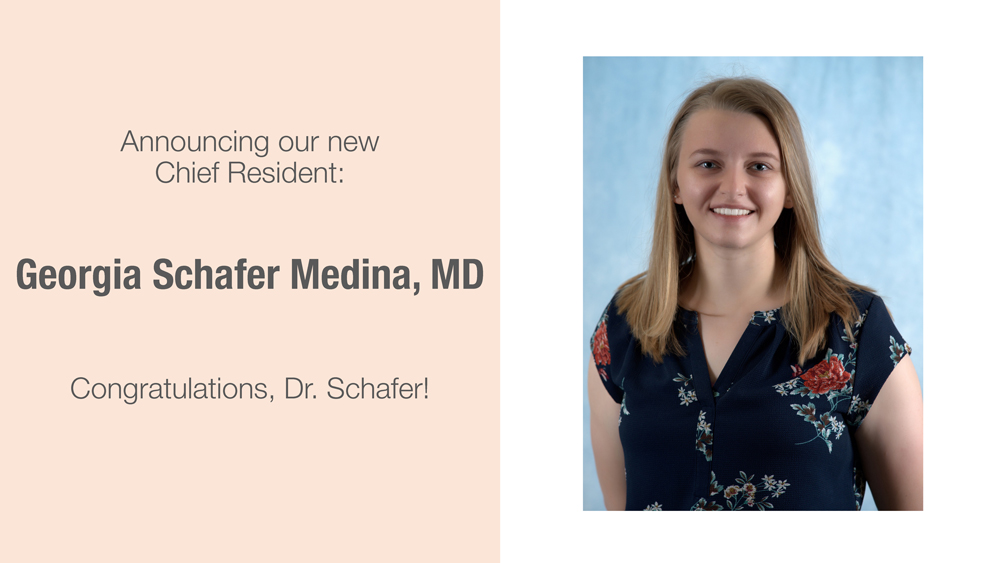 Announcing the new Chief Residents