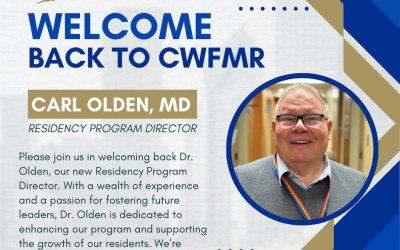 Please join us in welcoming back Dr. Olden, our new Residency Program Director.